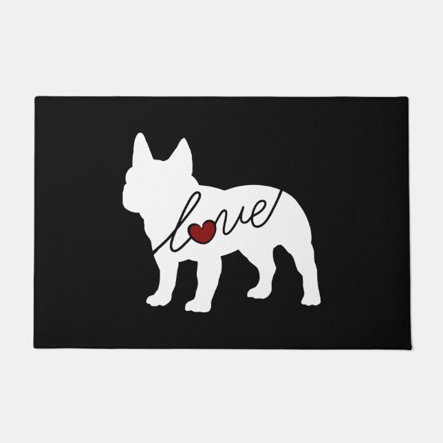 French Bulldog Love Doormat (Front)