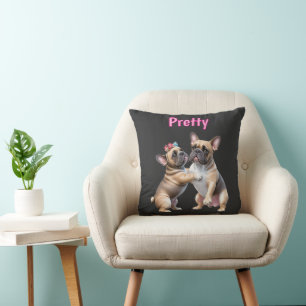 French Bulldog Love French Bulldog Cushion