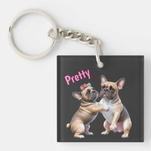 French Bulldog Love French Bulldog Key Ring