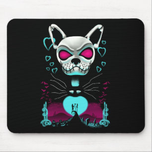 French Bulldog Love Halloween Pumpkin Gift Mouse Pad