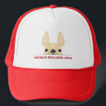 French Bulldog Love Logo Hat<br><div class="desc">French Bulldog Love Logo Hat</div>