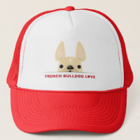French Bulldog Love Logo Hat