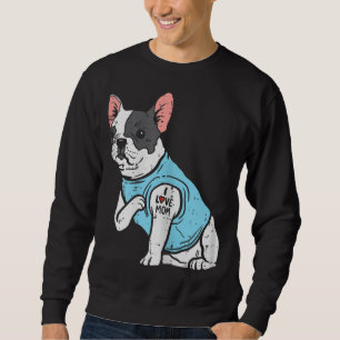 French Bulldog Love Mum Tattoo Frenchie Dog Owner  Sweatshirt