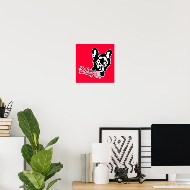 French Bulldog love Poster (Home Office)