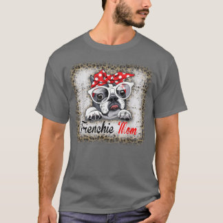 French Bulldog Lover Dad Mum, Boy Girl Leopard Che T-Shirt