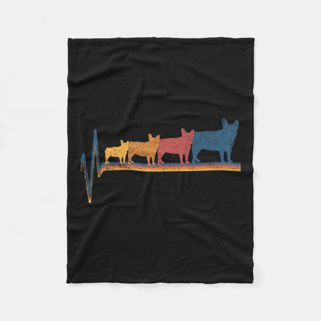 French Bulldog Lover  Fleece Blanket (Front)