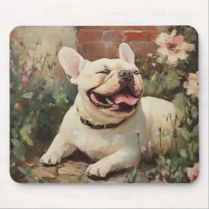 French Bulldog Lover Garden Mouse Pad