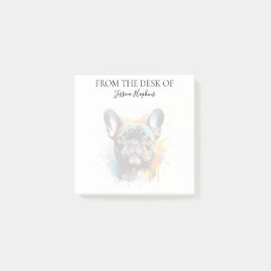 French Bulldog Lover Monogrammed Dog Post-it Notes