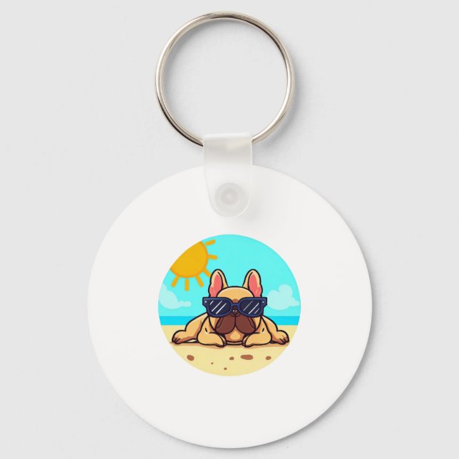 French Bulldog Lovers Key Ring (Front)