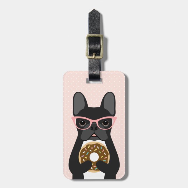 French Bulldog Luggage Tags (Front Vertical)