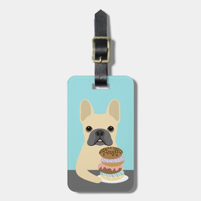 French Bulldog Luggage Tags (Front Vertical)