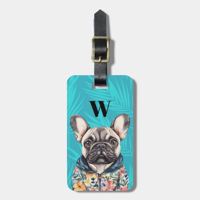 French Bulldog Luggage Tags (Front Vertical)