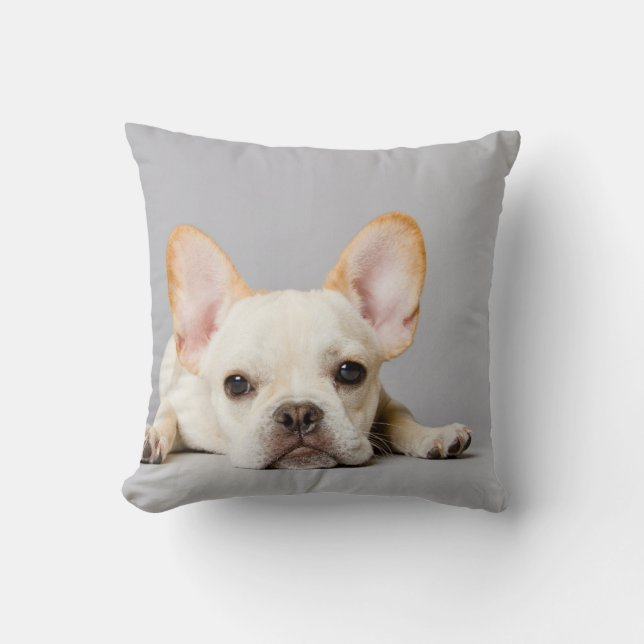 French Bulldog Lying Down Cushion (Front)