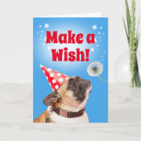 French Bulldog Make A Wish Dandelion & BDay Cake