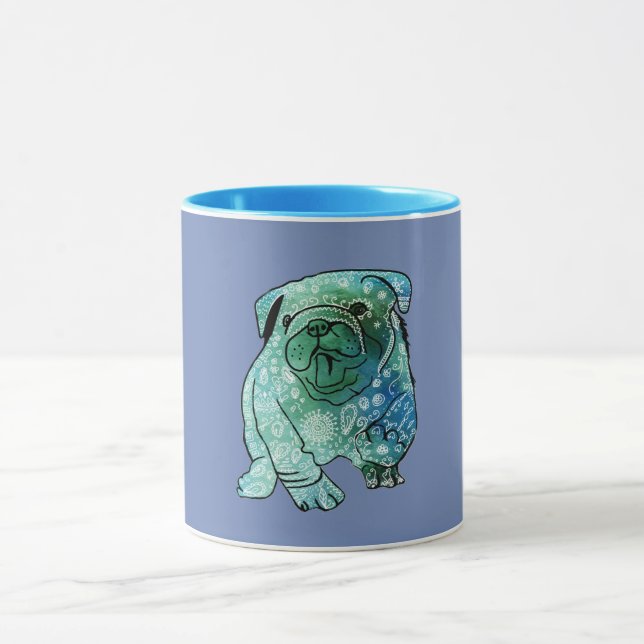 French  Bulldog Mandala Combo Mug (Center)
