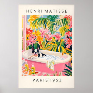 French Bulldog Matisse Print Funny Bathroom