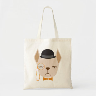 French Bulldog Mean Mug Tote Bag