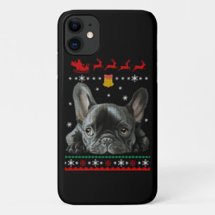 French Bulldog Merry Christmas With Frenchie Case-Mate iPhone Case
