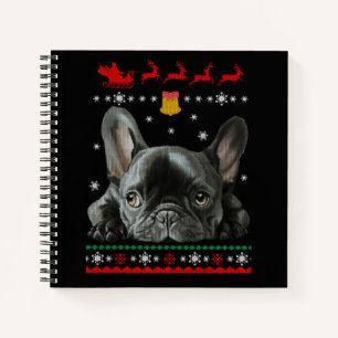 French Bulldog Merry Christmas With Frenchie Notebook