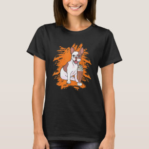 French Bulldog Milkshake Chocolate Dessert Sweet T T-Shirt