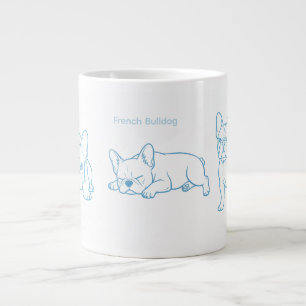 French Bulldog Minimalist Line Art Coffee Mug