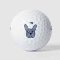French Bulldog Monogram Golf Balls