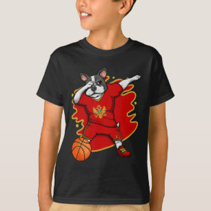 French Bulldog Montenegro Basketball Fan Jersey T-Shirt