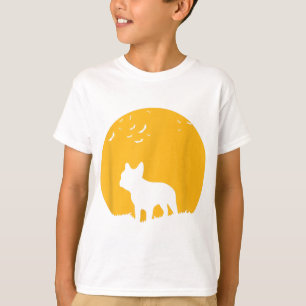 French Bulldog Moon Halloween Gift For Dog Lover T-Shirt