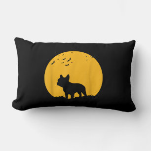 French Bulldog Moon Halloween Inspired Design Lumbar Cushion