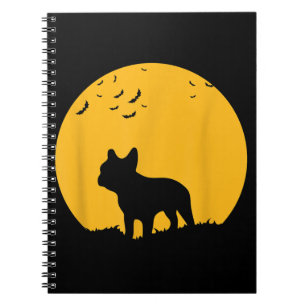 French Bulldog Moon Halloween Inspired Design Notebook