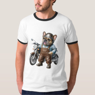 French Bulldog Motorcycle French Bulldog T-Shirt