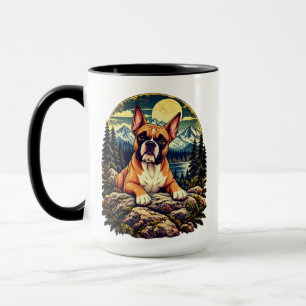French Bulldog Mountain Wilderness Landscape Mug