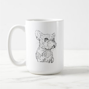 French Bulldog Mug – Hand Drawn Ink Dog Coffee Mug