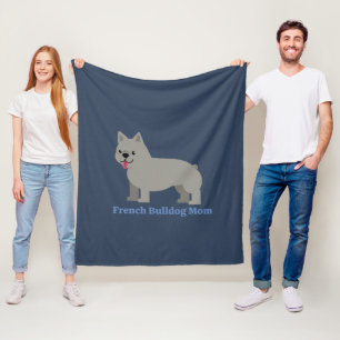 French Bulldog Mum Fleece Blanket