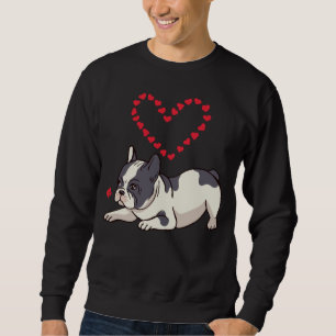 French Bulldog Mum Frenchie Love Dog Heart Sweatshirt