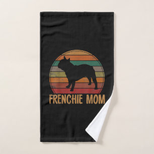 french bulldog mum gift pet frenchie gift hand towel