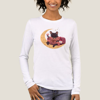 French Bulldog Mum Wine Night Tri-Blend Shirt