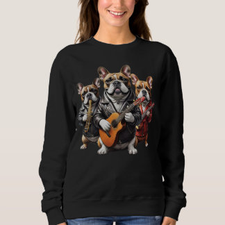 French Bulldog musician Sweatshirt
