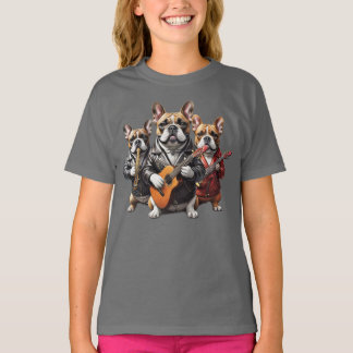 French Bulldog Musician T-Shirt
