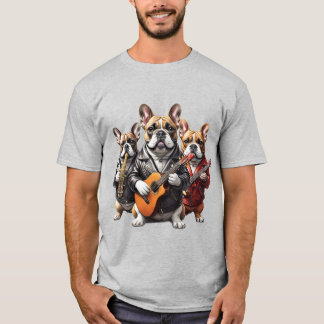 French Bulldog musician T-Shirt