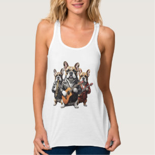 French Bulldog Musikband Französische Bulldoggen Singlet