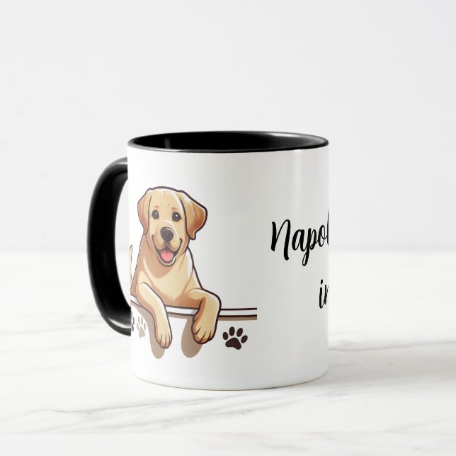 French Bulldog Napoleon Complex Mug (Front Left)