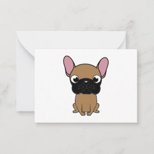 french bulldog new cartoon kawaii fawn card