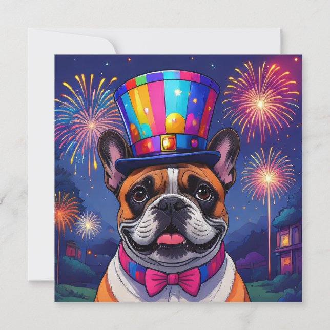 French Bulldog New Year's French Bulldog (Front)