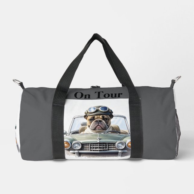 French Bulldog Oldtimer Bulldog Father's Day Duffle Bag (Front)