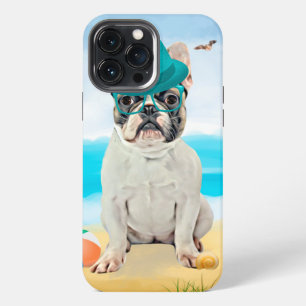 French Bulldog on Beach iPhone 13 Pro Max Case