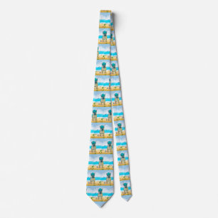 French Bulldog on Beach Tie