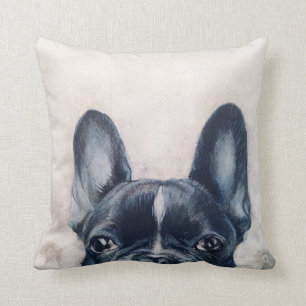 French Bulldog original painting print Cushion