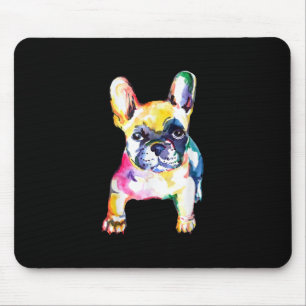French Bulldog Original Watercolor Drawing Gift Mouse Pad