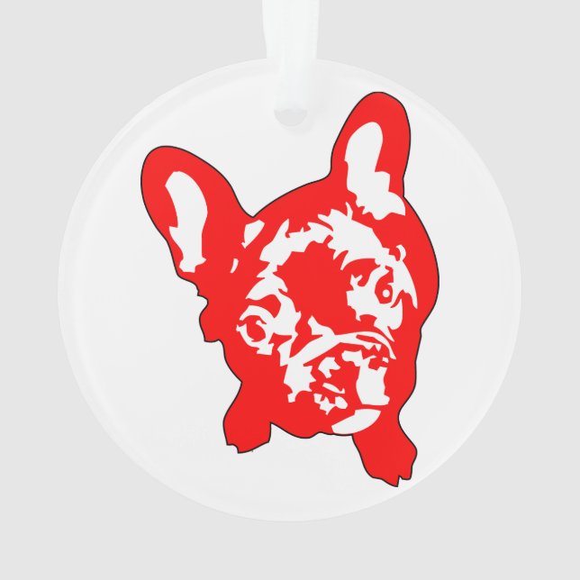 French Bulldog Ornament (Back)